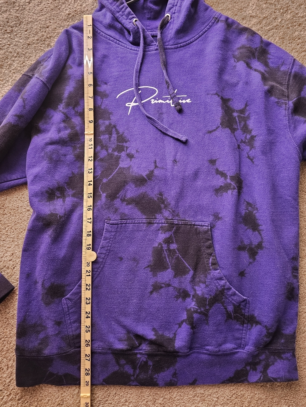 Primitive Purple & Black Tie-Dye Hoodie - Picture 5 of 6